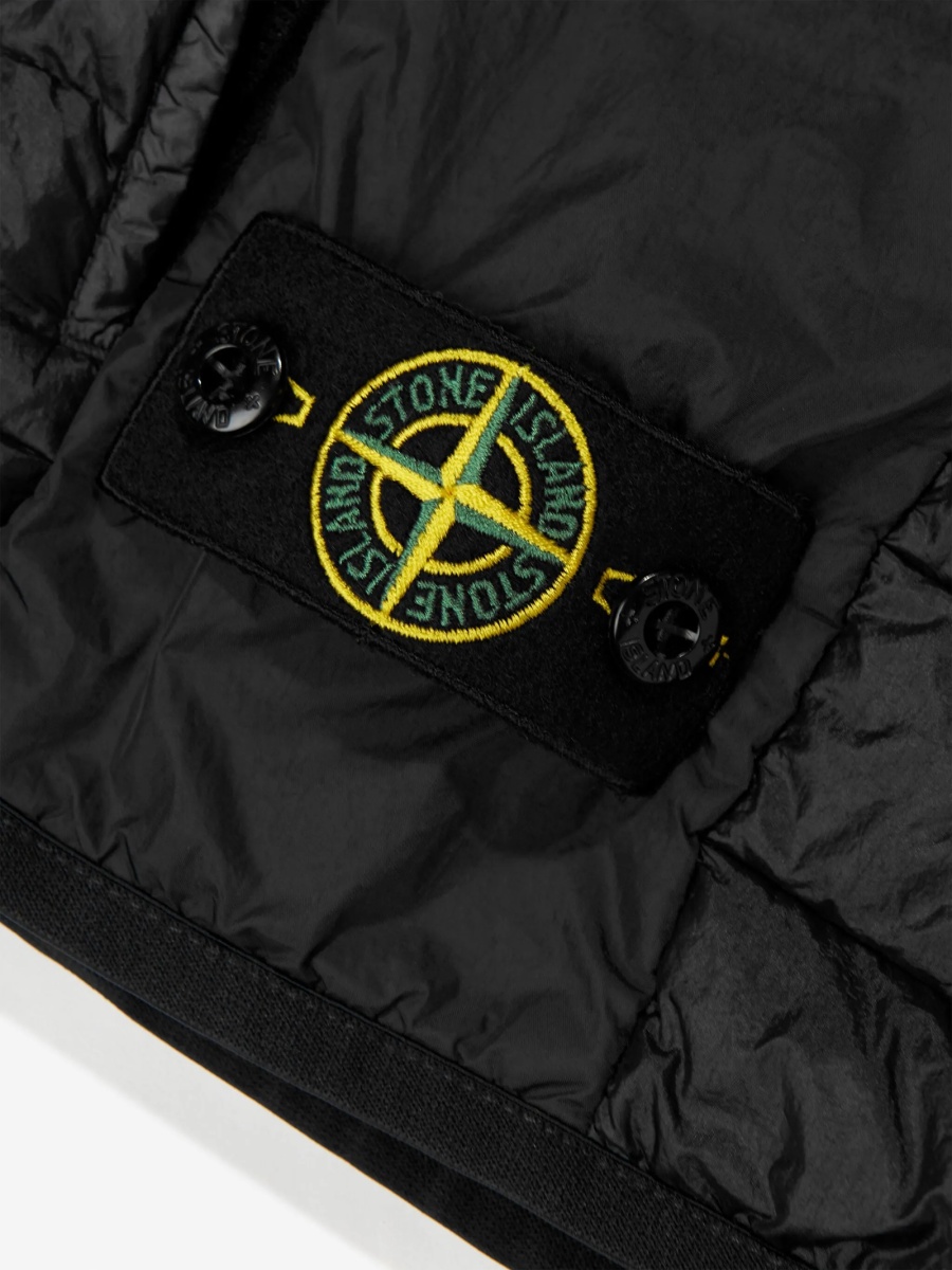 Vesta Stone Island neagra din poliester reciclat - Img 3