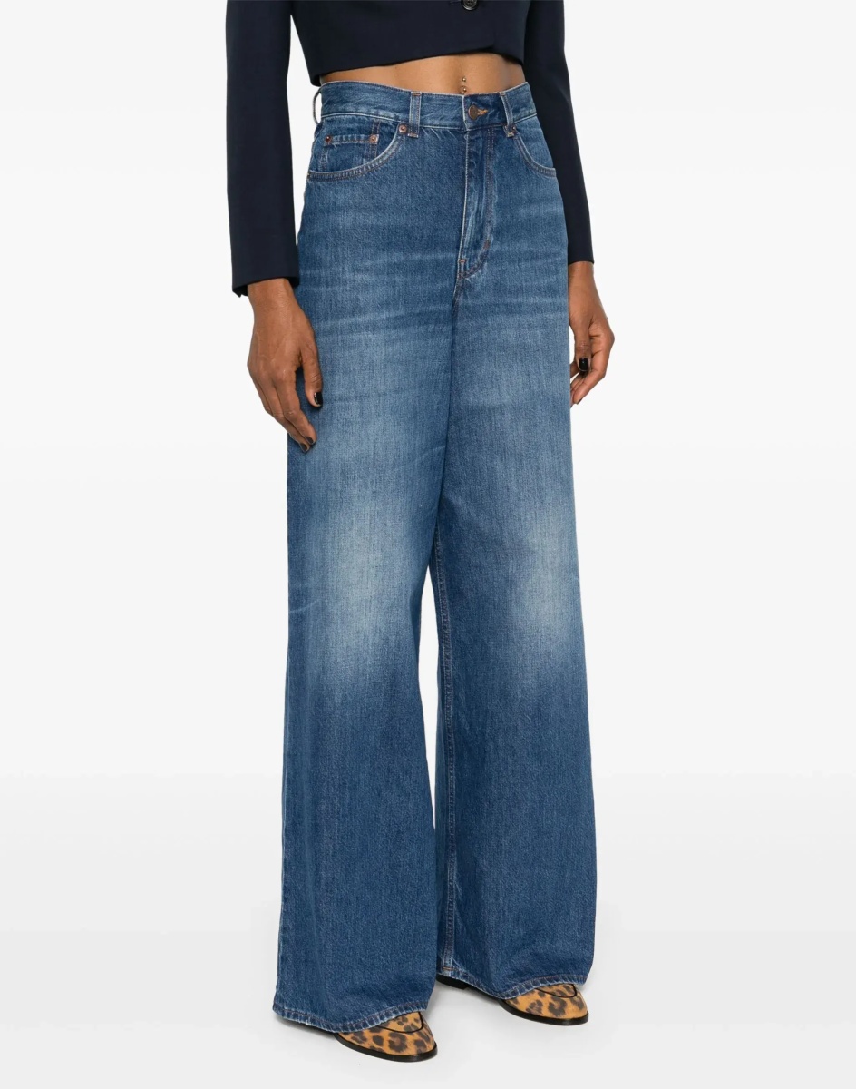 Wide-Leg Denim Jeans - Img 3