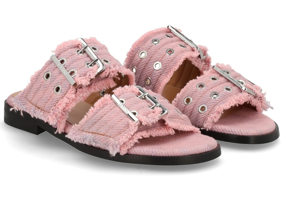 Balerini Denim Sandal With Bangs - Img 2