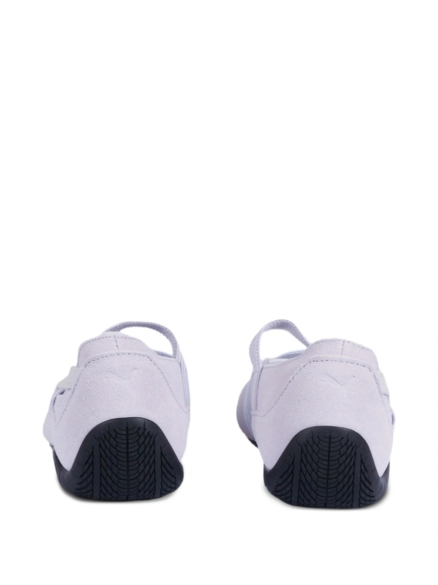 Balerini Puma Kids violet din piele intoarsa - Img 3