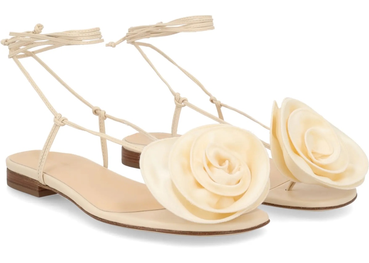 Balerini Sandal With Silk Flower - Img 2