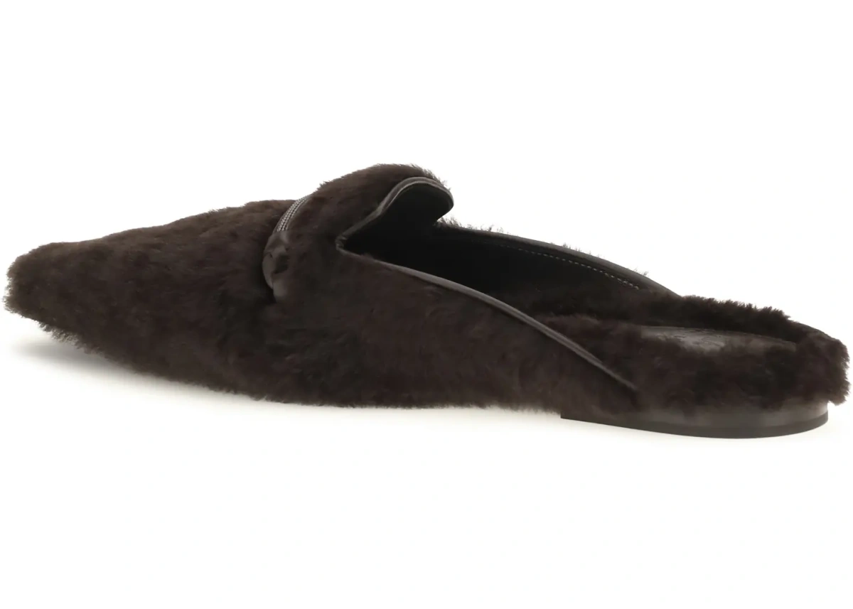 Balerini Shearling Ballerinas with Precious Bar - Img 3