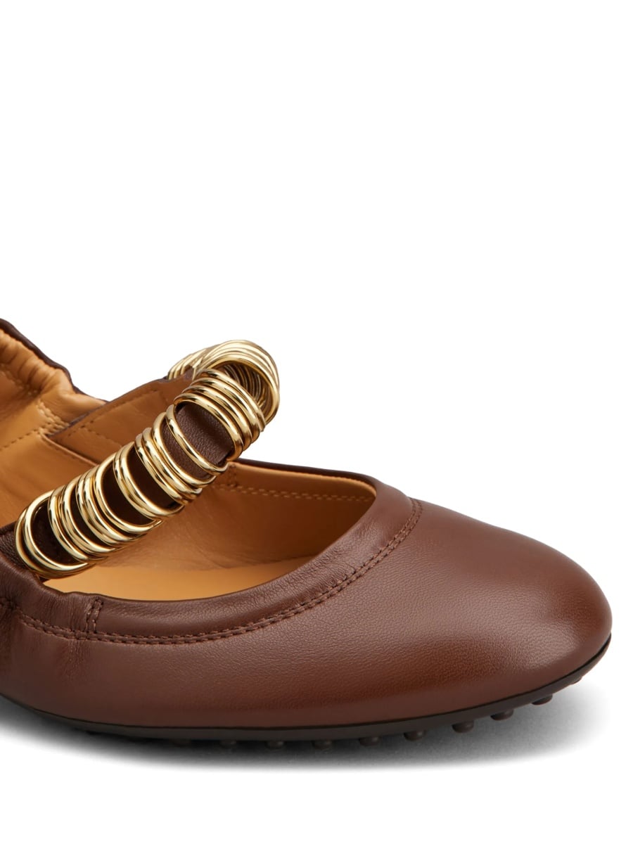 Balerini TOD'S maro din piele - Img 5