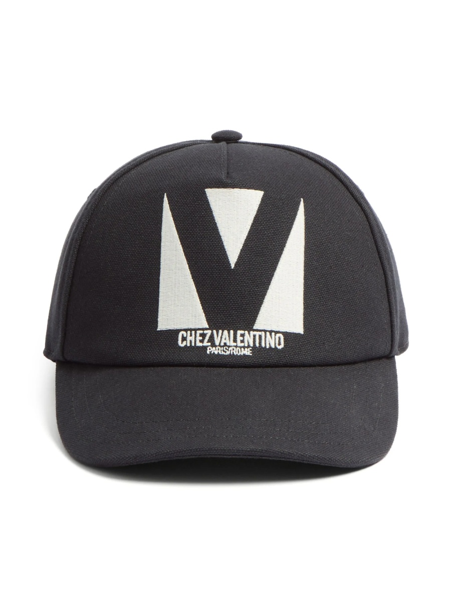 Basca Valentino Garavani neagra din bumbac si polyester - Img 3