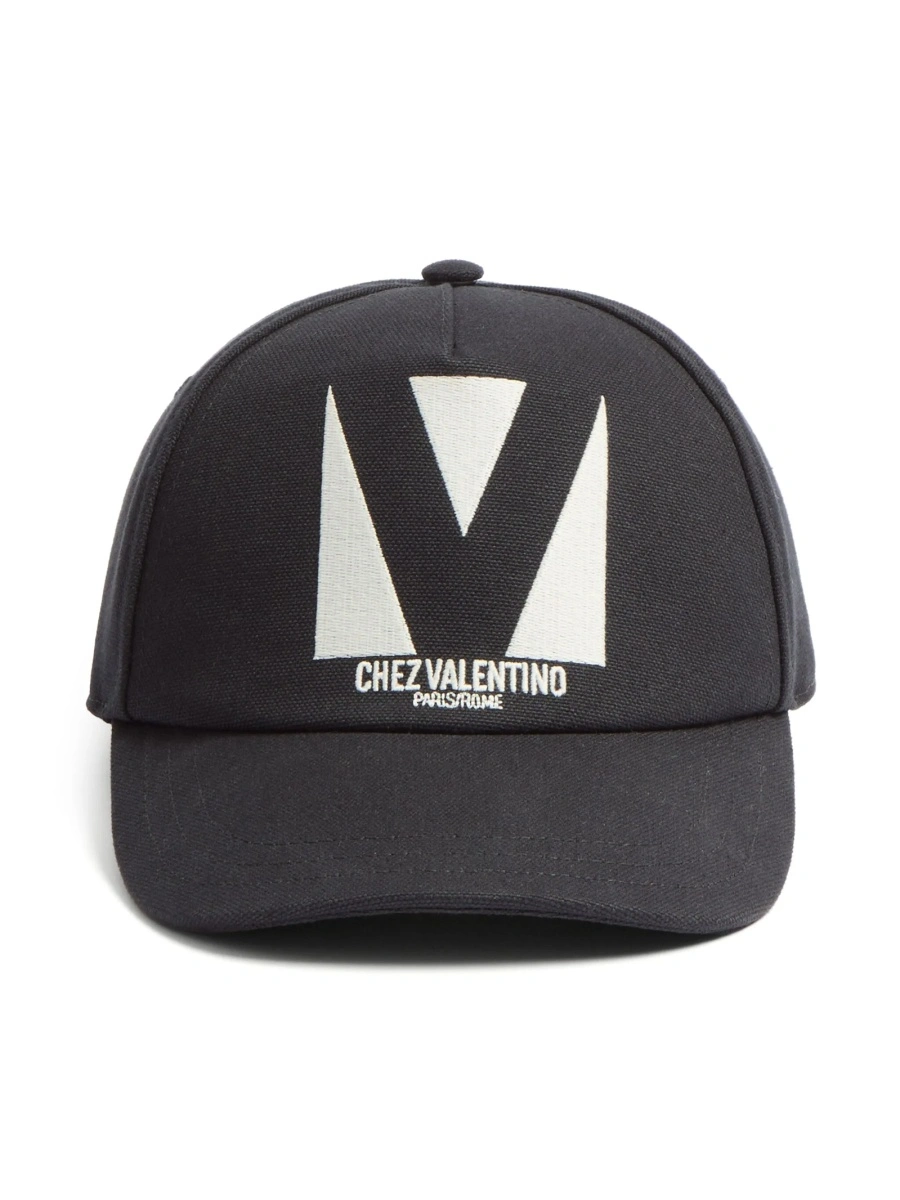 Basca Valentino Garavani neagra din bumbac si polyester - Img 3