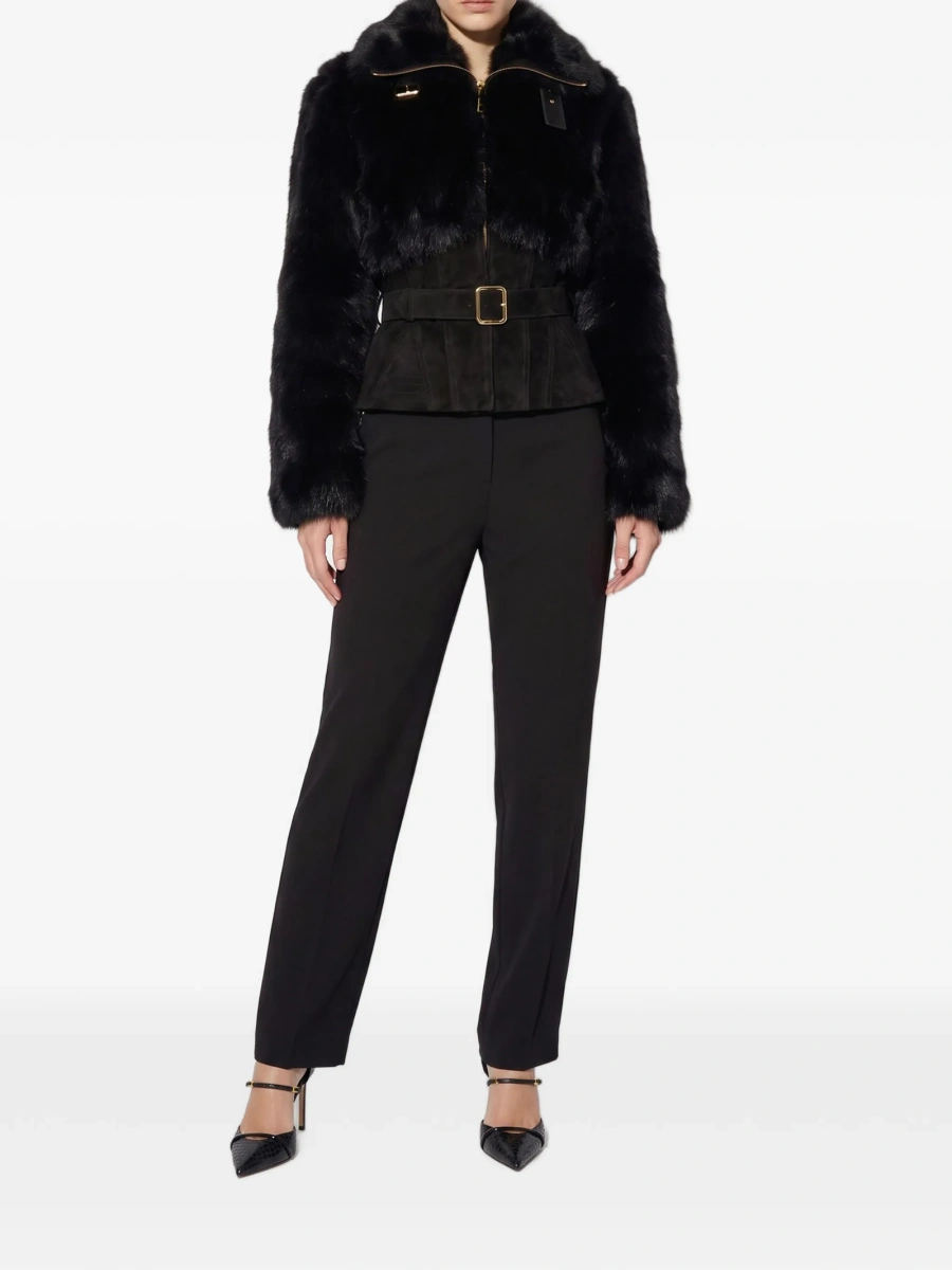 Blana Elisabetta Franchi neagra din polyester - Img 2