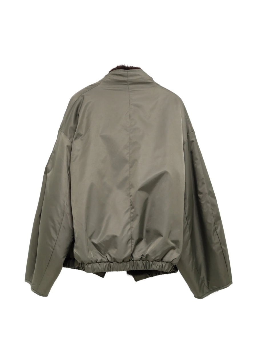 Blana The Frankie Shop verde din polyester - Img 2