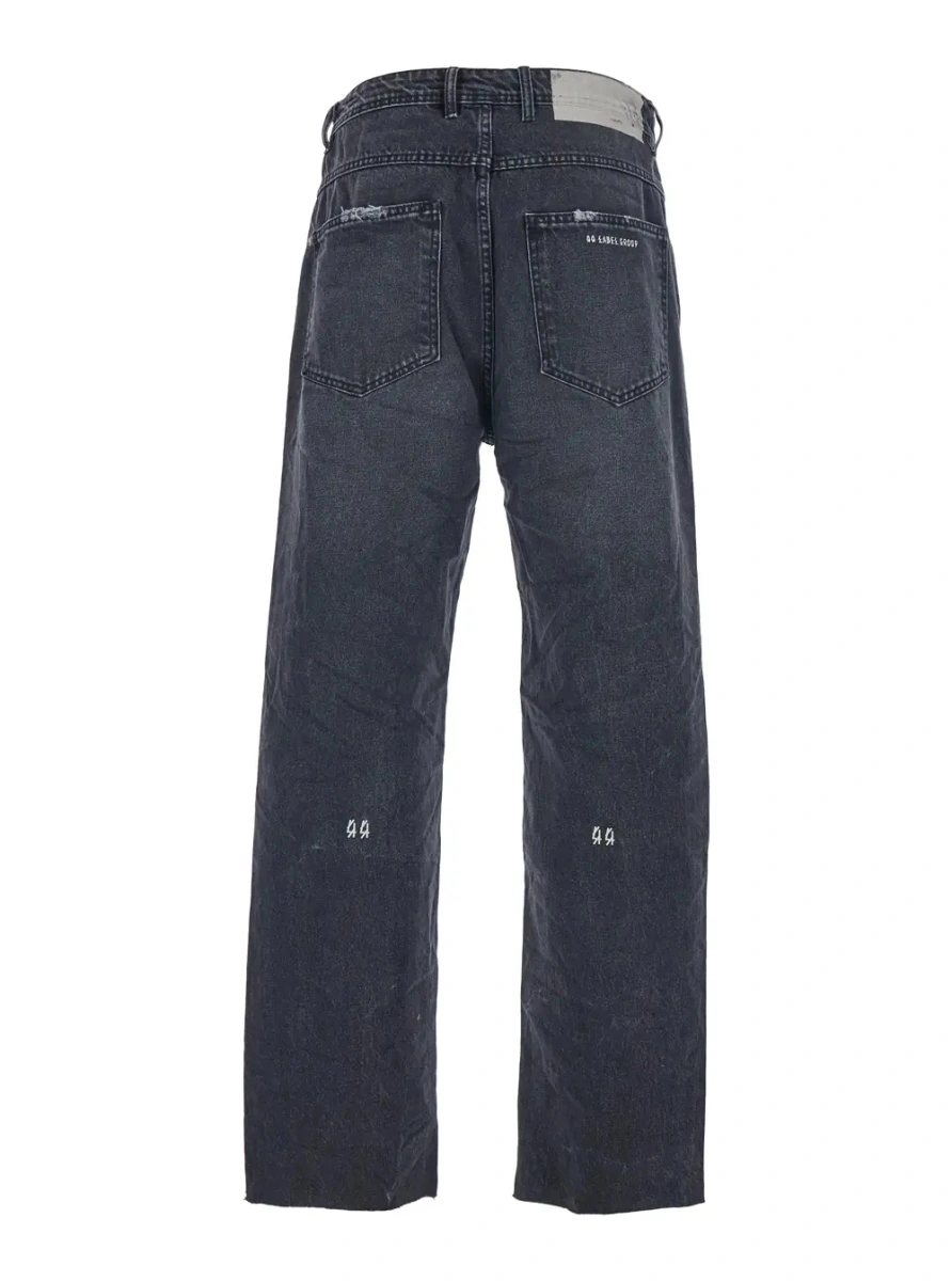 Blugi 44 LABEL GROUP negri din denim - Img 2