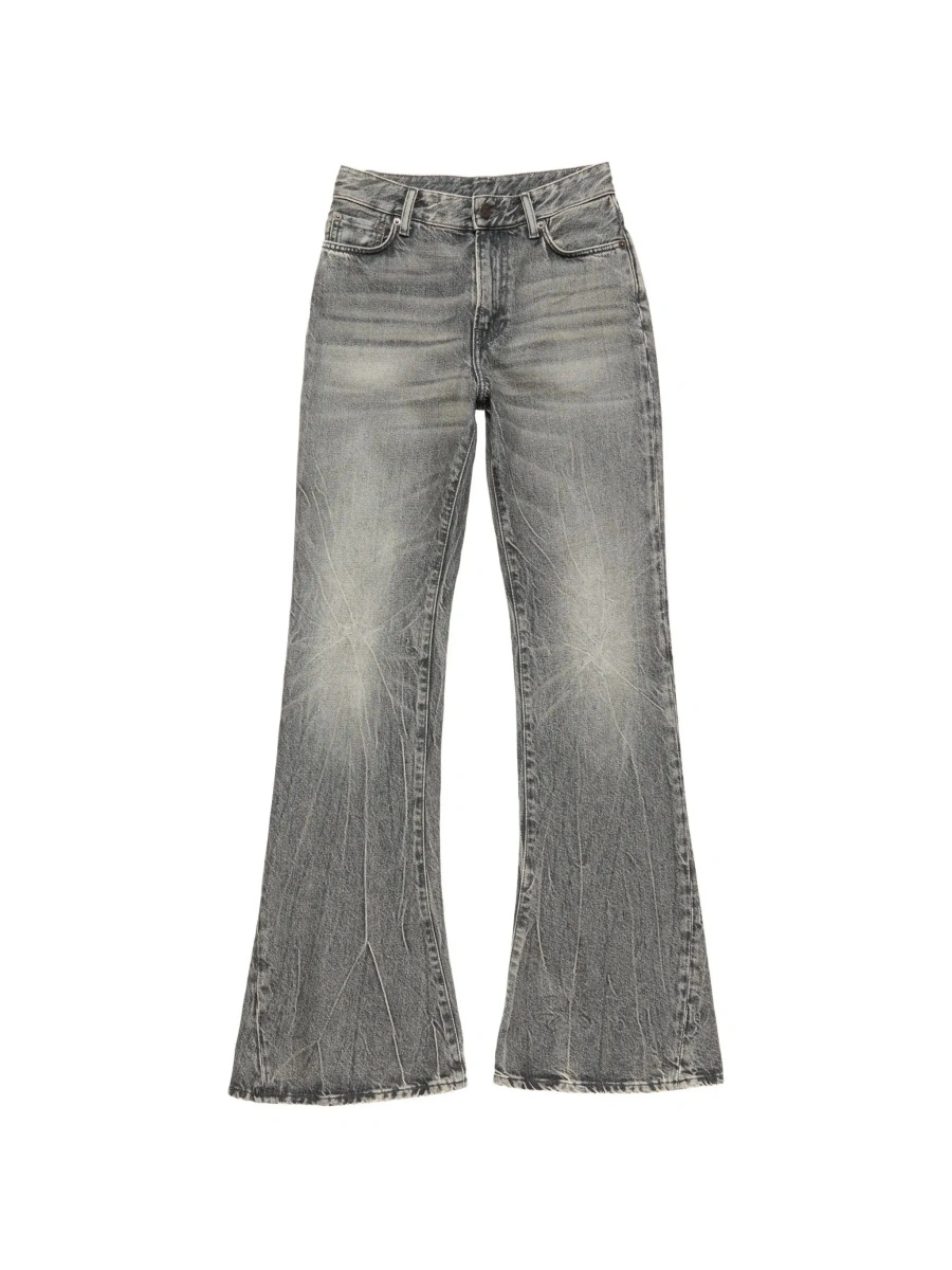 Blugi Acne Studios gri din denim - Img 8
