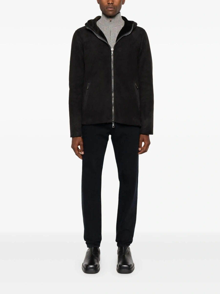 Blugi AGOLDE negri din denim 'Curtise' - Img 4