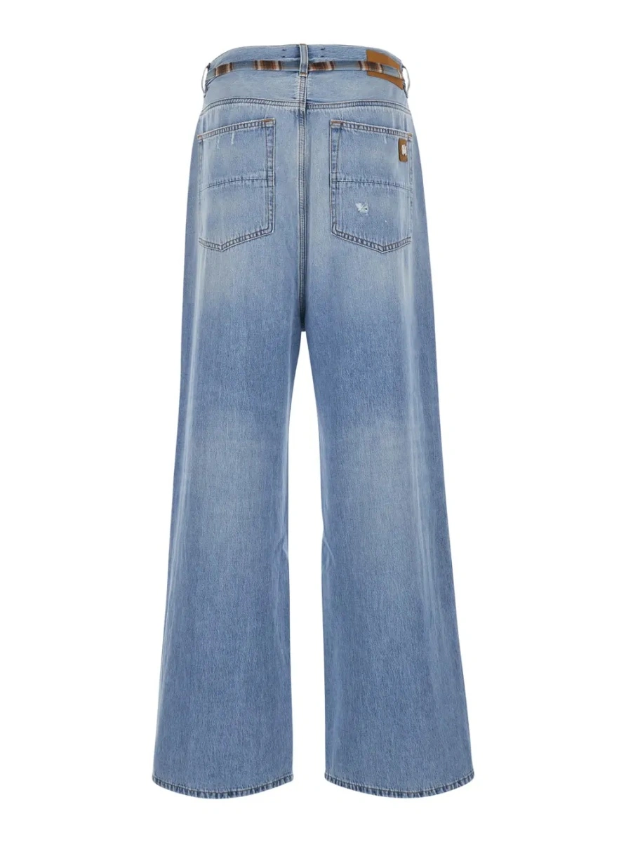 Blugi AMIRI albastri din denim - Img 2
