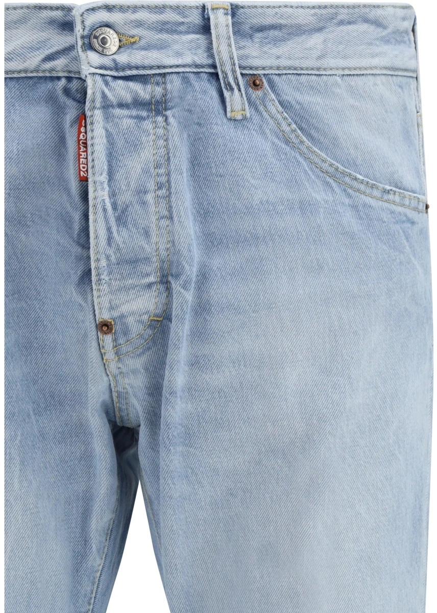 Blugi Belt-loop ripped Jeans - Img 3