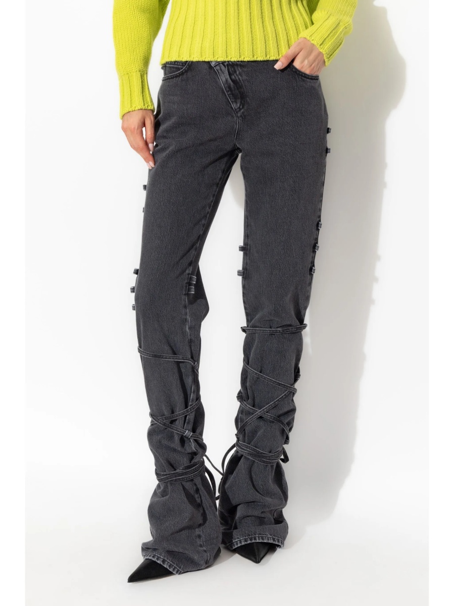 Blugi conici Alexander McQueen negri - Img 3