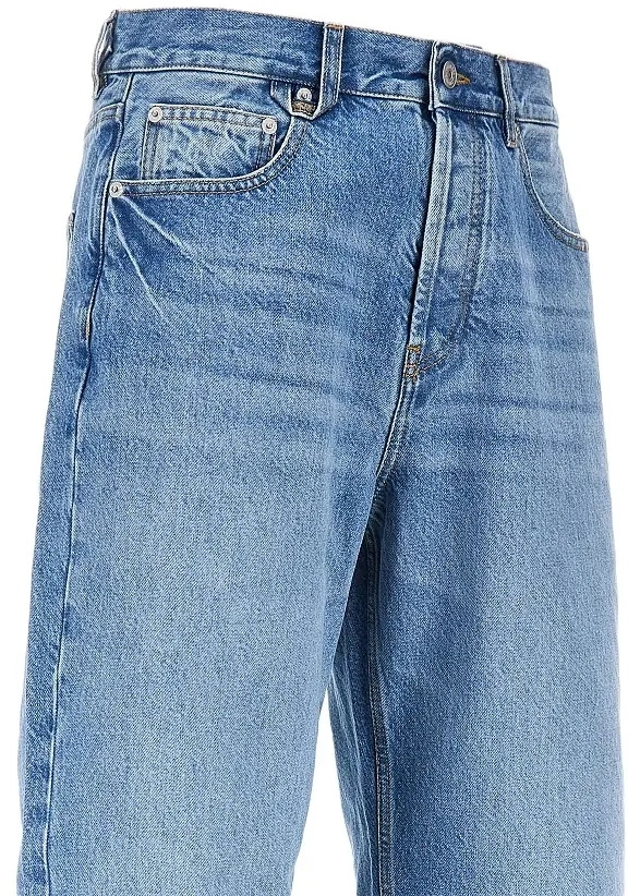 Blugi 'de-Nîmes' straight denim pants - Img 2