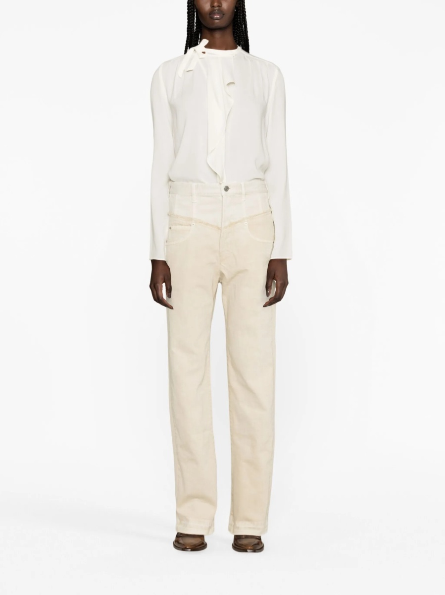 Blugi drepti Isabel Marant neutri - Img 2