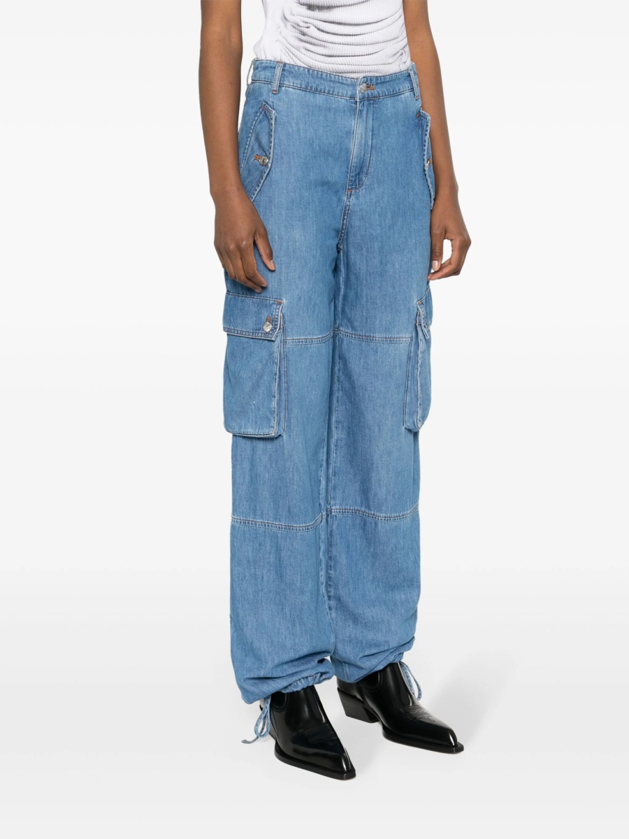 Blugi drepti MOSCHINO JEANS albastri - Img 3