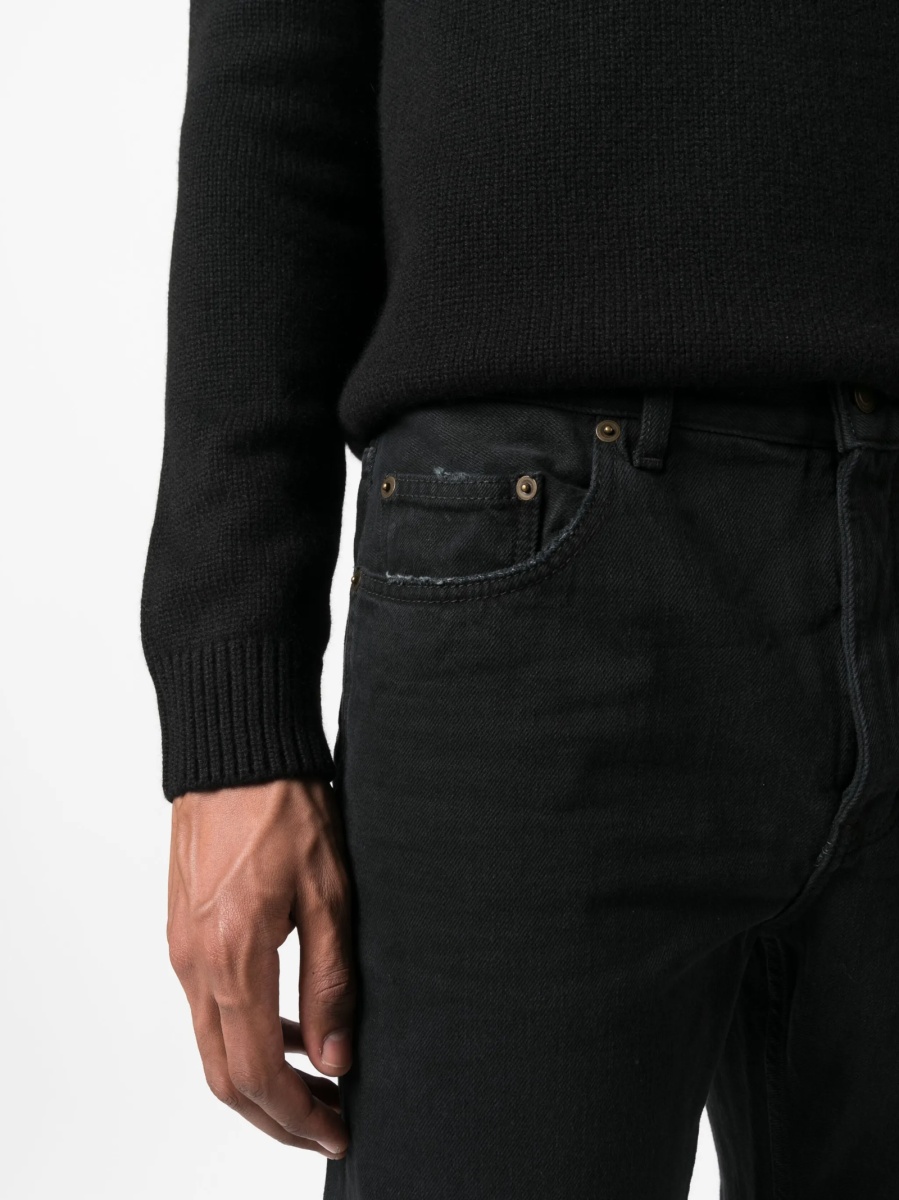 Blugi drepti Saint Laurent negri - Img 5