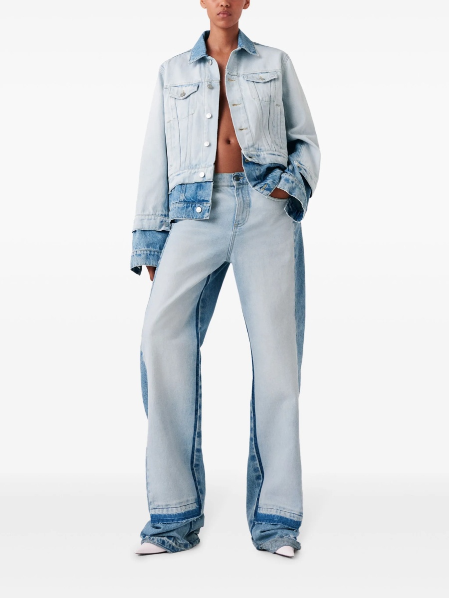 Blugi drepti Stella McCartney albastri - Img 2