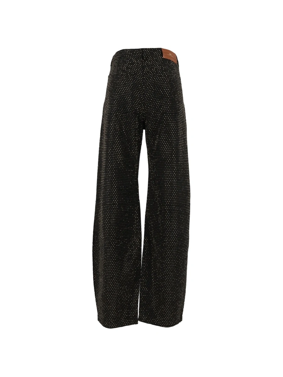 Blugi evazati Elisabetta Franchi negri - Img 2