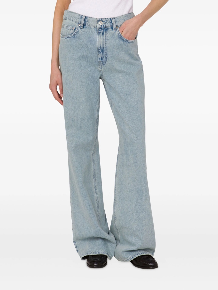 Blugi evazati MOSCHINO JEANS albastri - Img 2