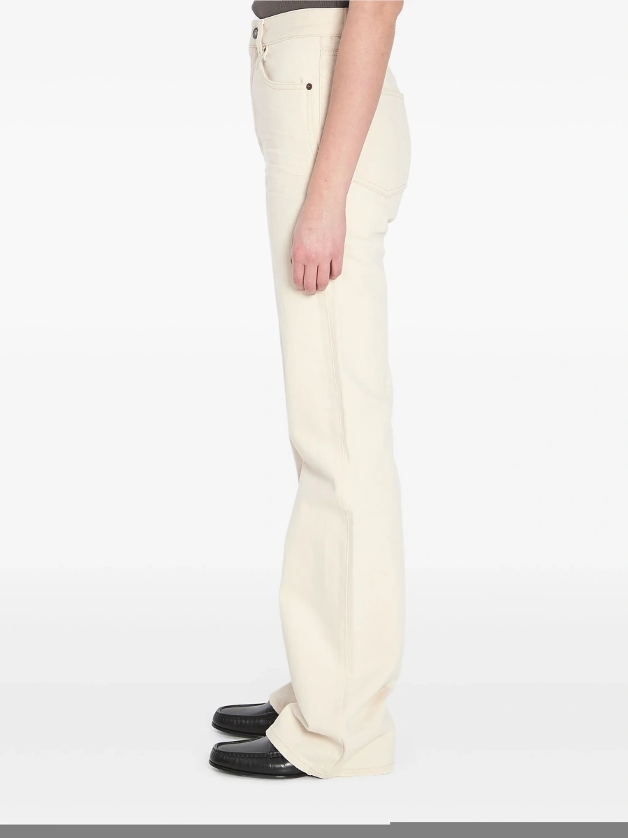 Blugi evazati Saint Laurent albi - Img 3