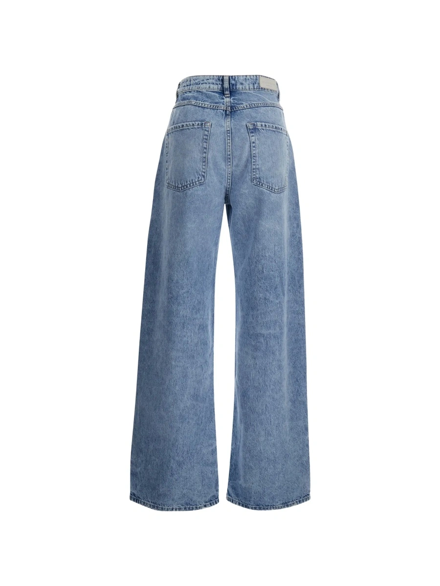 Blugi Icon Denim albastri din bumbac organic - Img 4