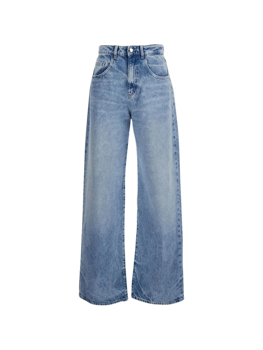 Blugi Icon Denim albastri din bumbac organic - Img 6