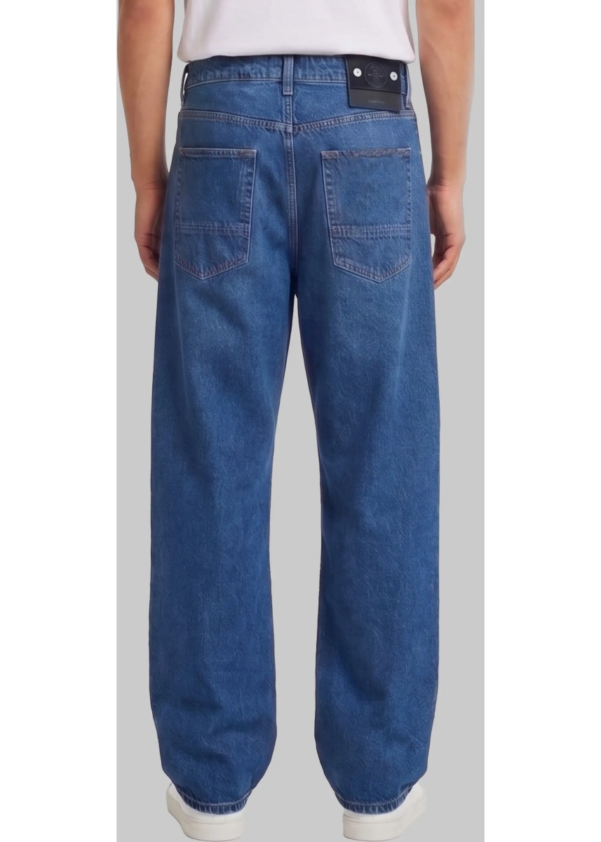 Blugi Indigo Denim Jeans Loose Fit - Img 2