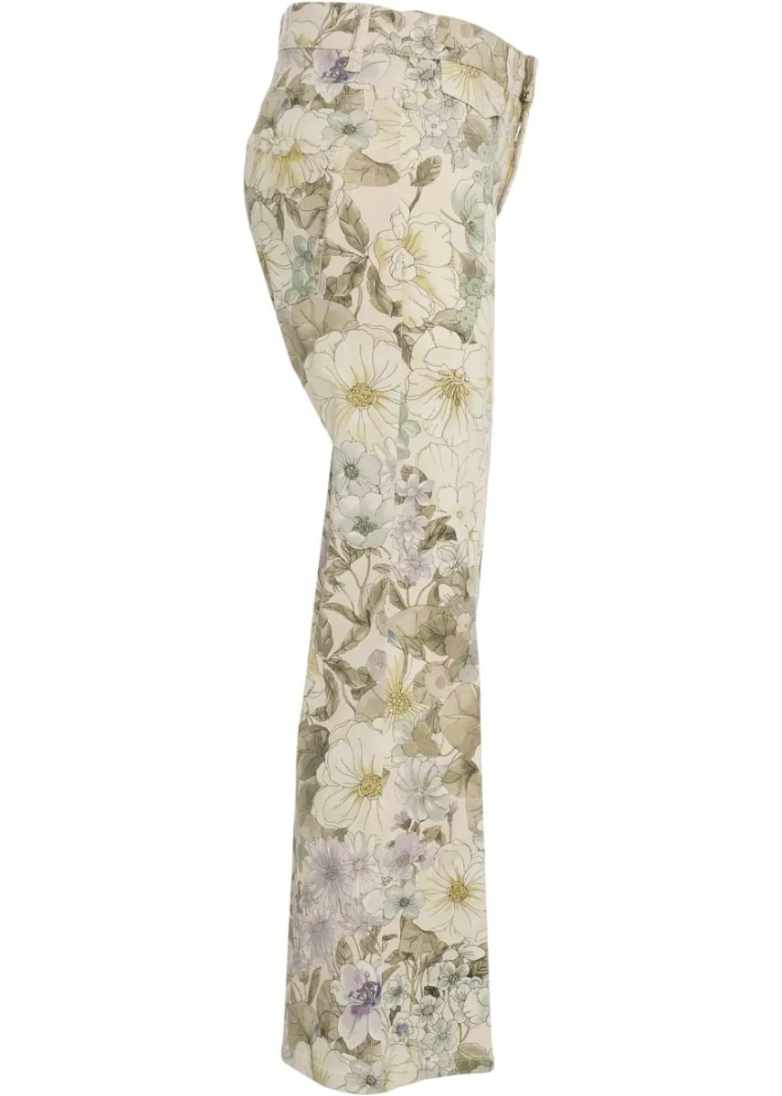 Blugi Jeans with floral print 'Fabienne' - Img 3