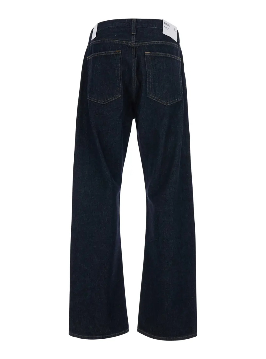 Blugi 'Magnus' Blue Jeans with logo patch on the back in denim for men - Img 2