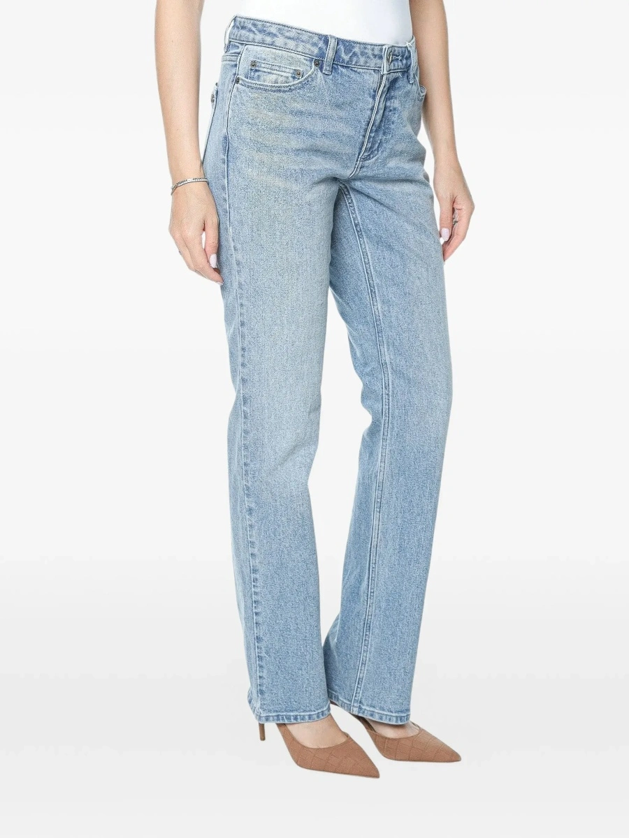 Blugi Michael Kors albastri din denim - Img 5