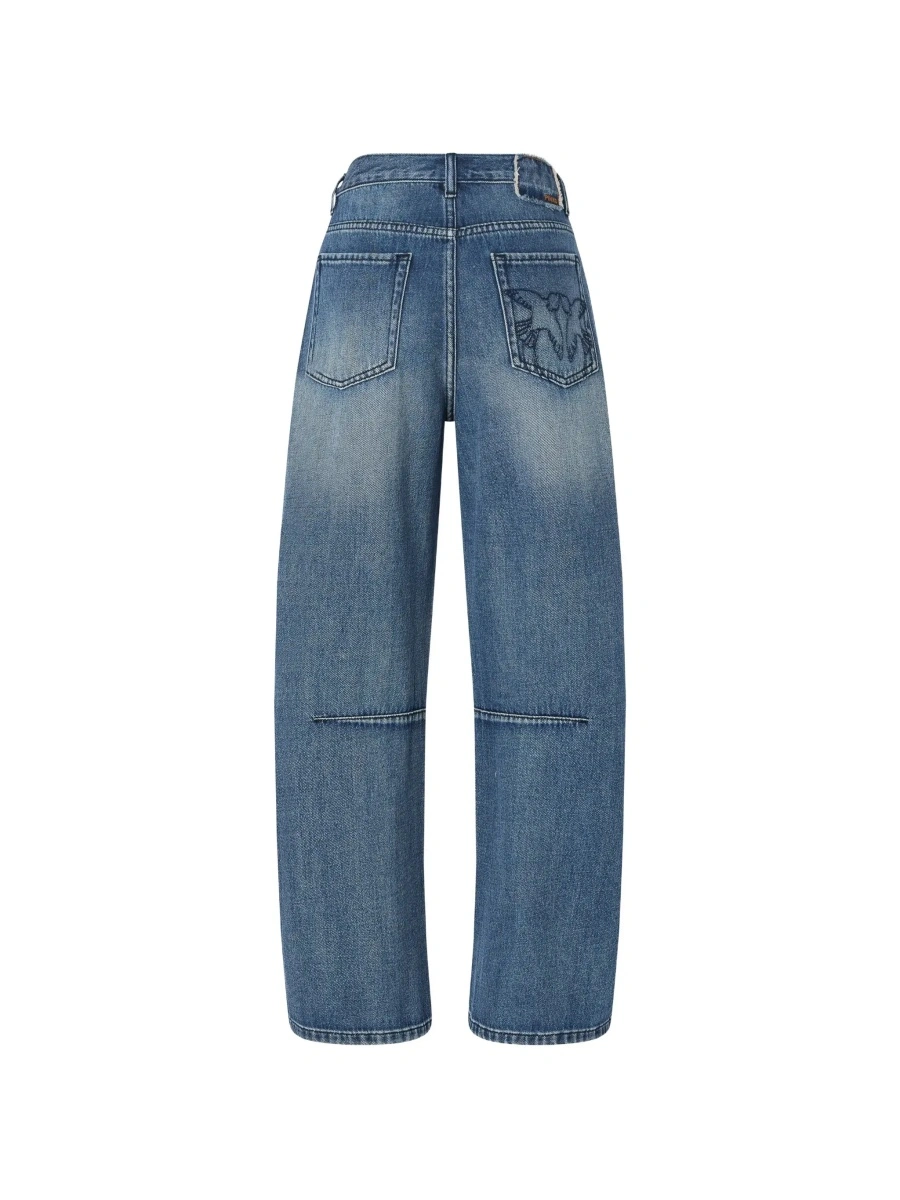 Blugi Pinko albastri din denim 'Emma' - Img 4