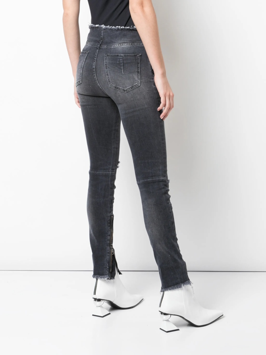 Blugi Skinny Unravel negri - Img 4