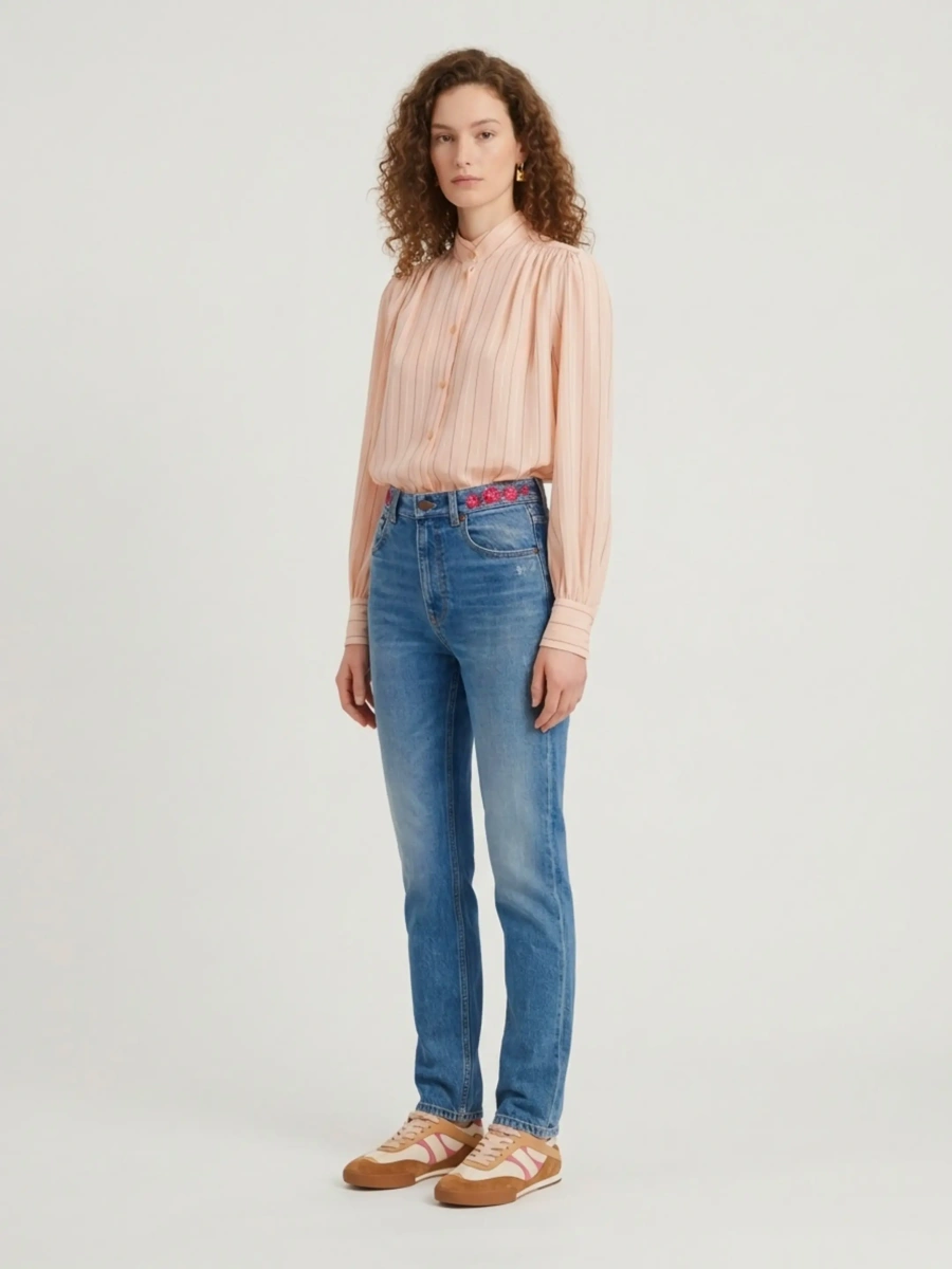 Blugi Slim Denim Jeans - Img 2