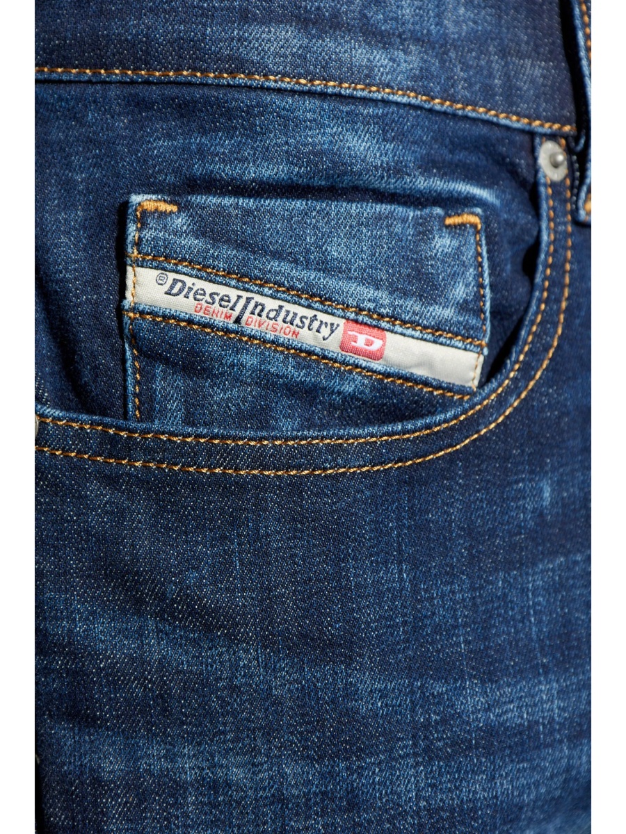 Blugi slim fit Diesel albastri - Img 5