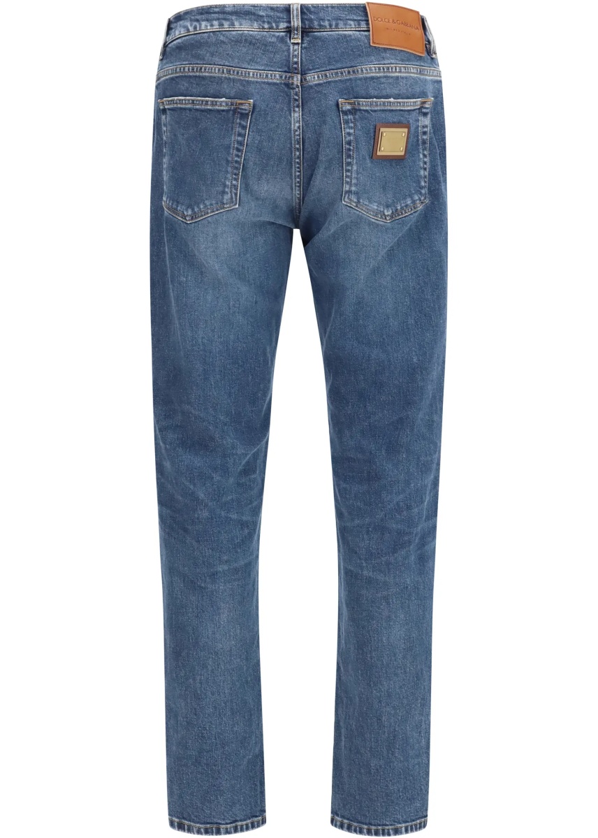 Blugi Straight-leg denim Jeans - Img 2