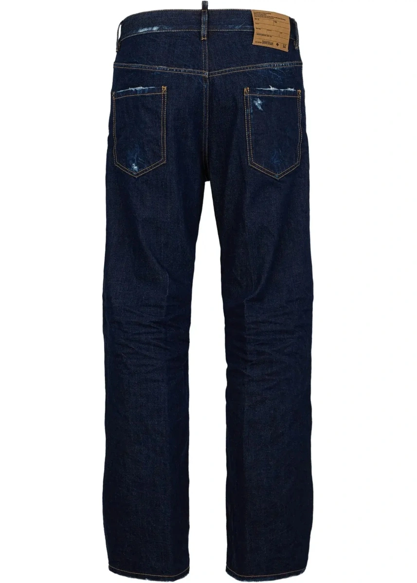 Blugi Straight leg denim Jeans - Img 4