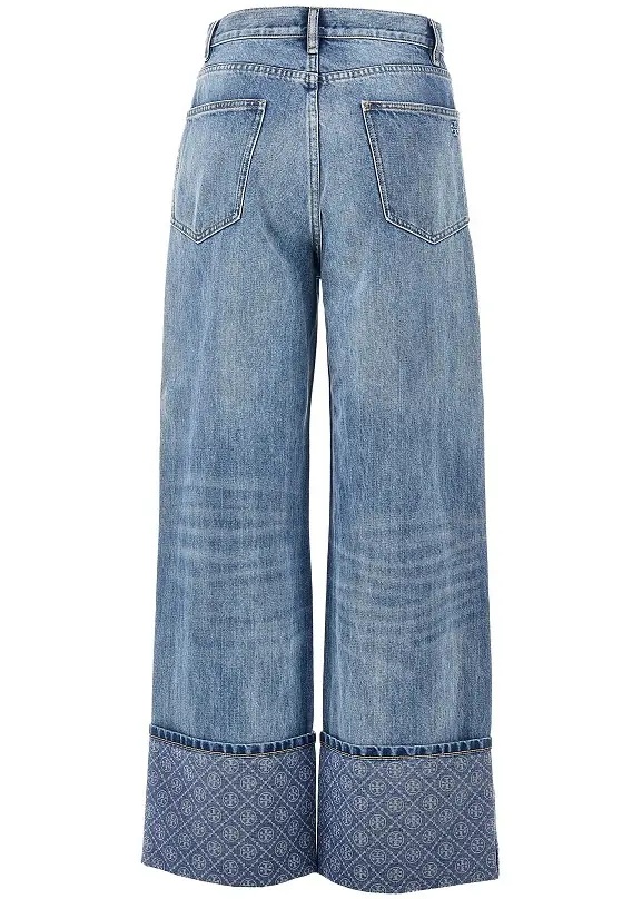 Blugi Straight leg jeans with T Monogram motif - Img 3