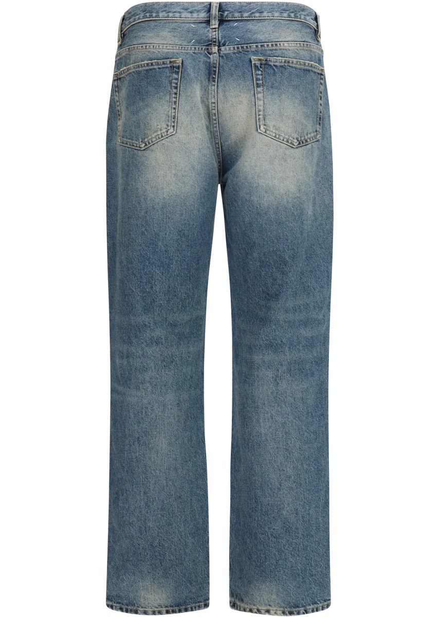 Blugi Straight-leg ripped Jeans - Img 2