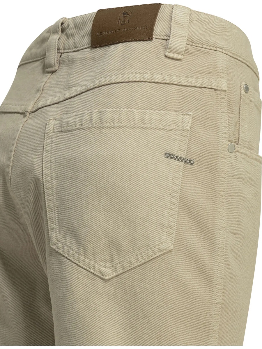 Blugi "Straight Shiny Bartck" Straight Leg Jeans - Img 4