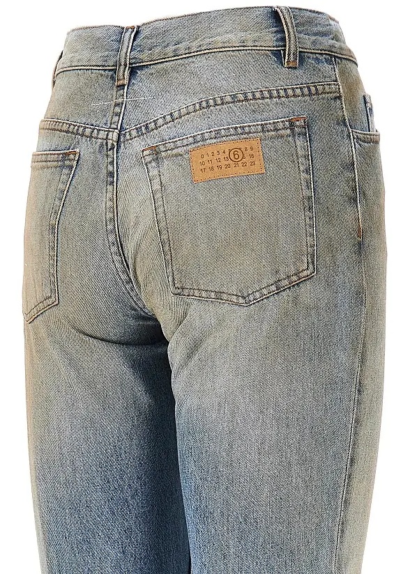 Blugi Used-effect straight leg jeans - Img 4