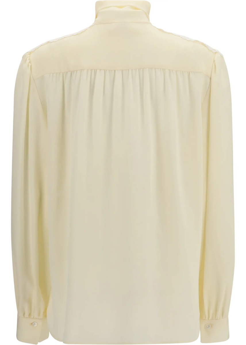 Bluza Bow Blouse with embroidered shoulders - Img 2