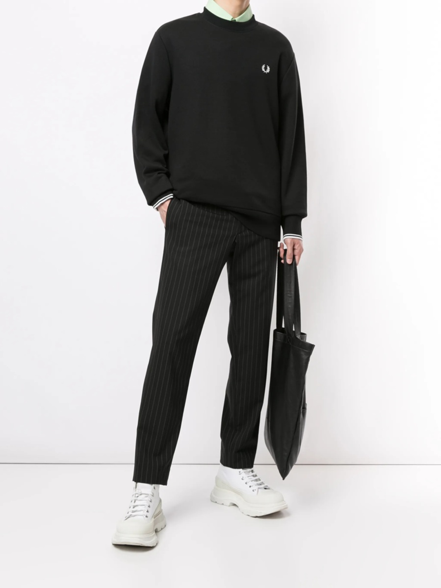 Bluza de trening Fred Perry neagra - Img 2