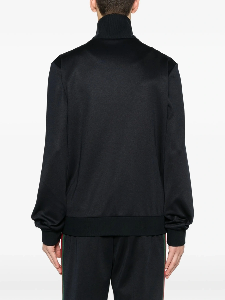 Bluza de trening Gucci albastra din bumbac si polyester - Img 4