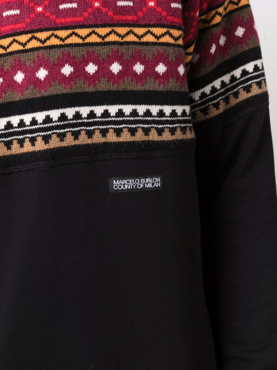 Bluza de trening Marcelo Burlon neagra - Img 5