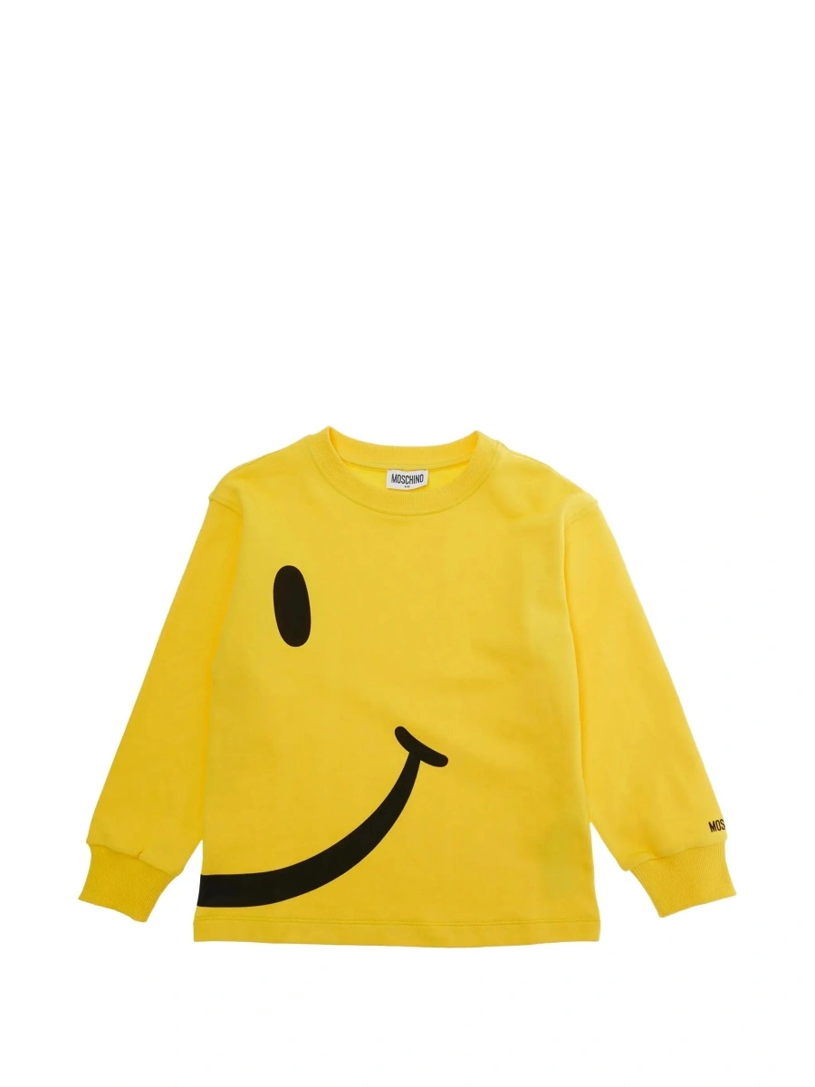 Bluza de trening MoschinoS galbena din bumbac - Img 6