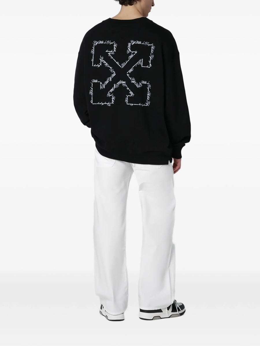 Bluza de trening Off-White neagra - Img 3