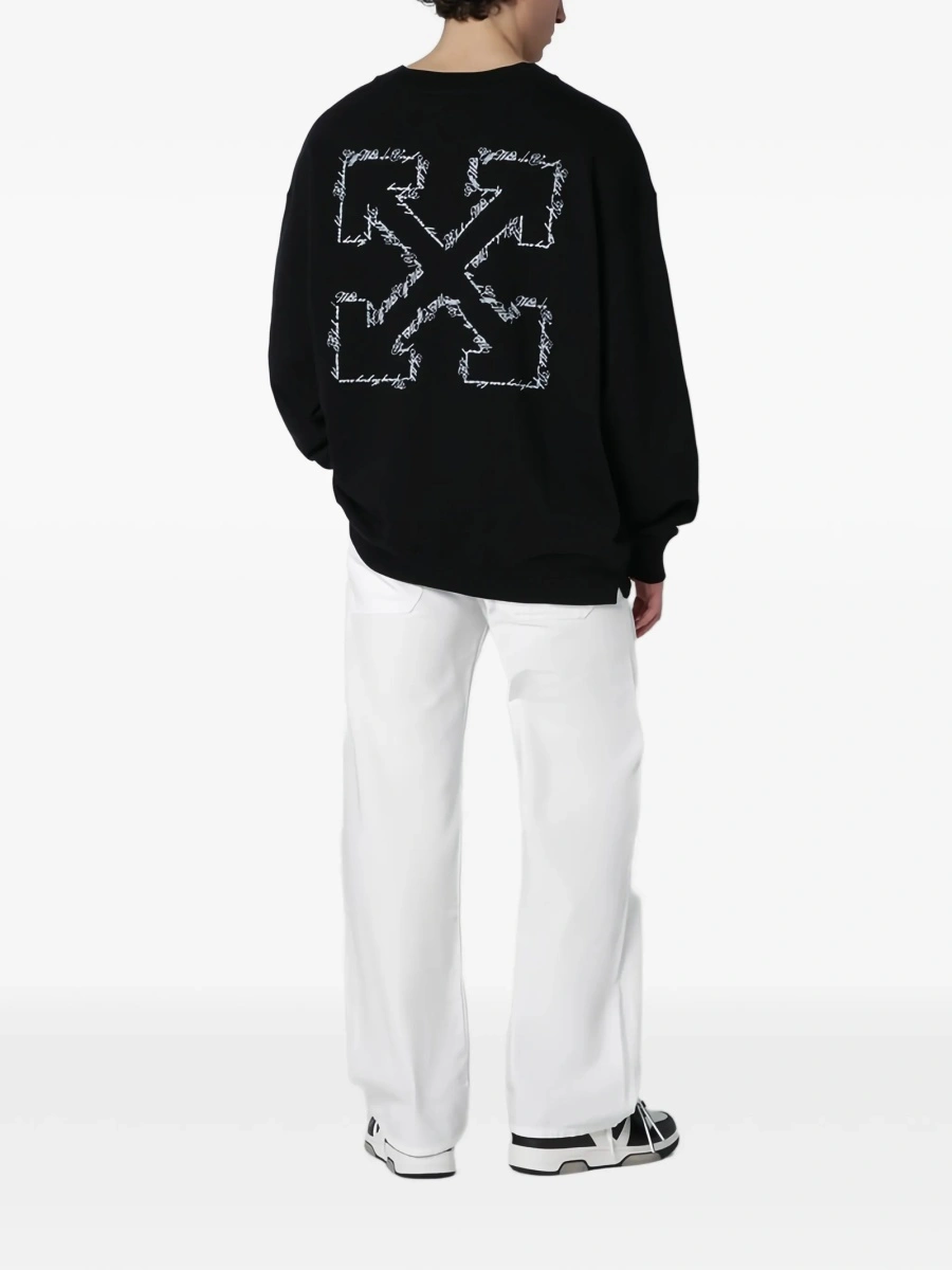Bluza de trening Off-White neagra - Img 3