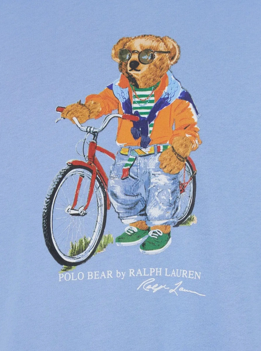 Bluza de trening Ralph Lauren albastra din bumbac - Img 3