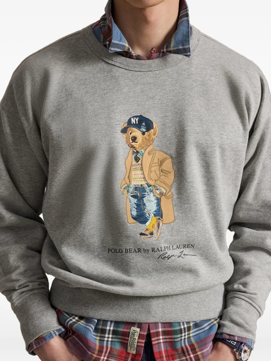 Bluza de trening Ralph Lauren POLO BEAR gri - Img 5